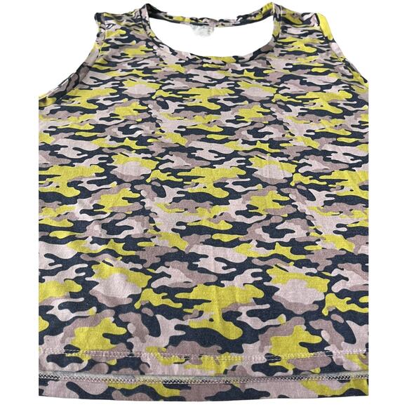 FABLETICS ROUND NECK SLEEVELESS TOP, WOMENS, 1X, PINK PURPLE YELLOW ANIMAL - Picture 8 of 9